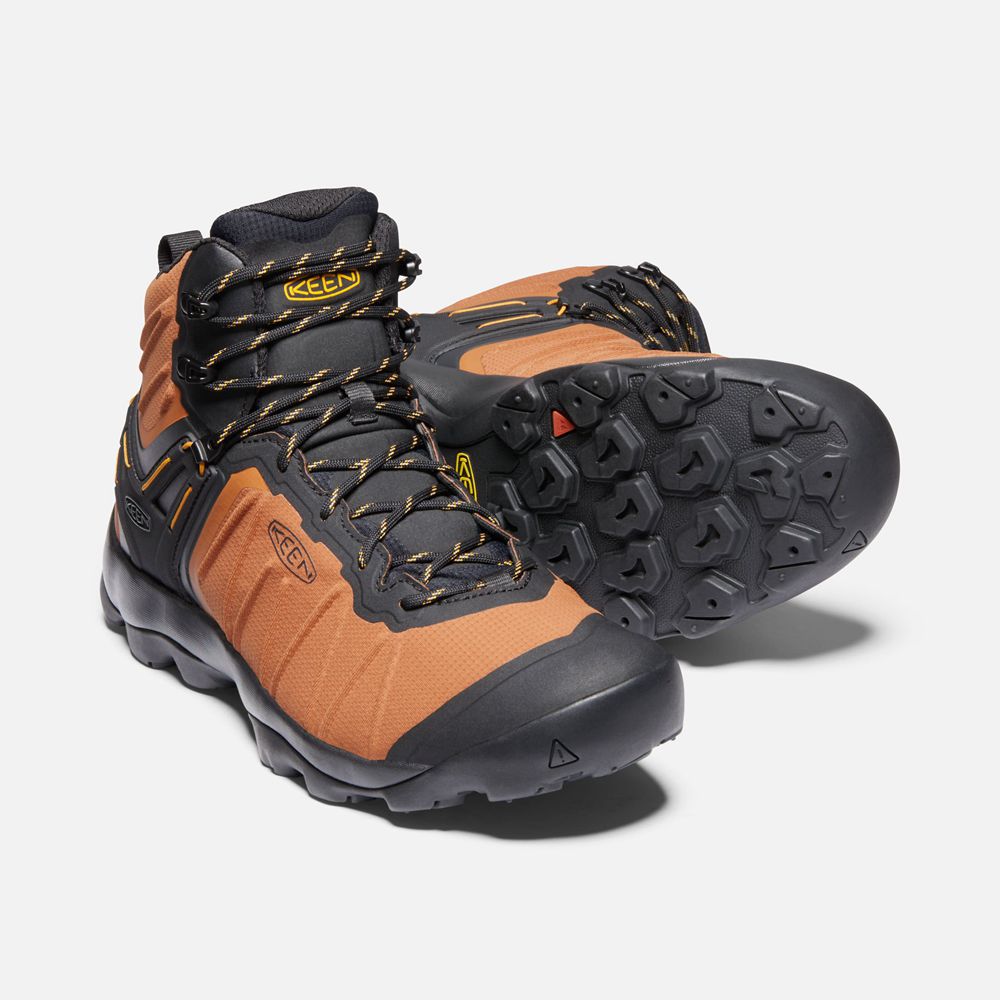 Keen Laarzen Heren Oranje/Zwart - Venture Mid Waterproof - 18607-FOEX